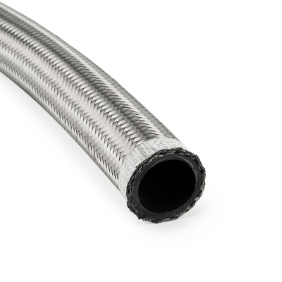 AN16 Rubber Stainless Braided Fuel Oil Coolant Hose Line