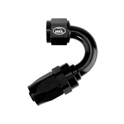 AN8 150 Degree Rubber Hose Fitting for Braided AN Rubber Lines