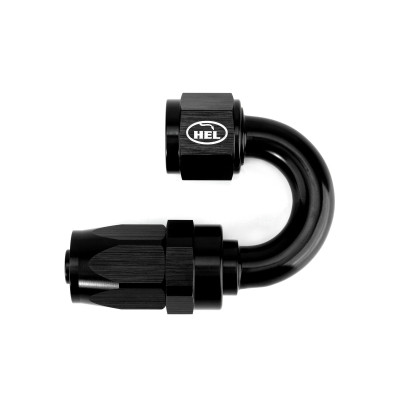 AN8 180 Degree Rubber Hose Fitting for Braided AN Rubber Lines