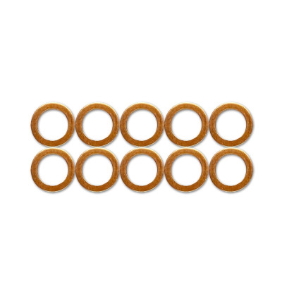 8mm Copper Crush Washers 10 Pack